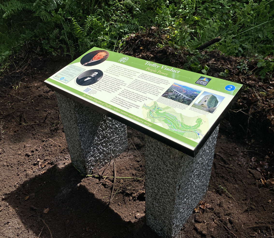 The Treffry Viaduct panel